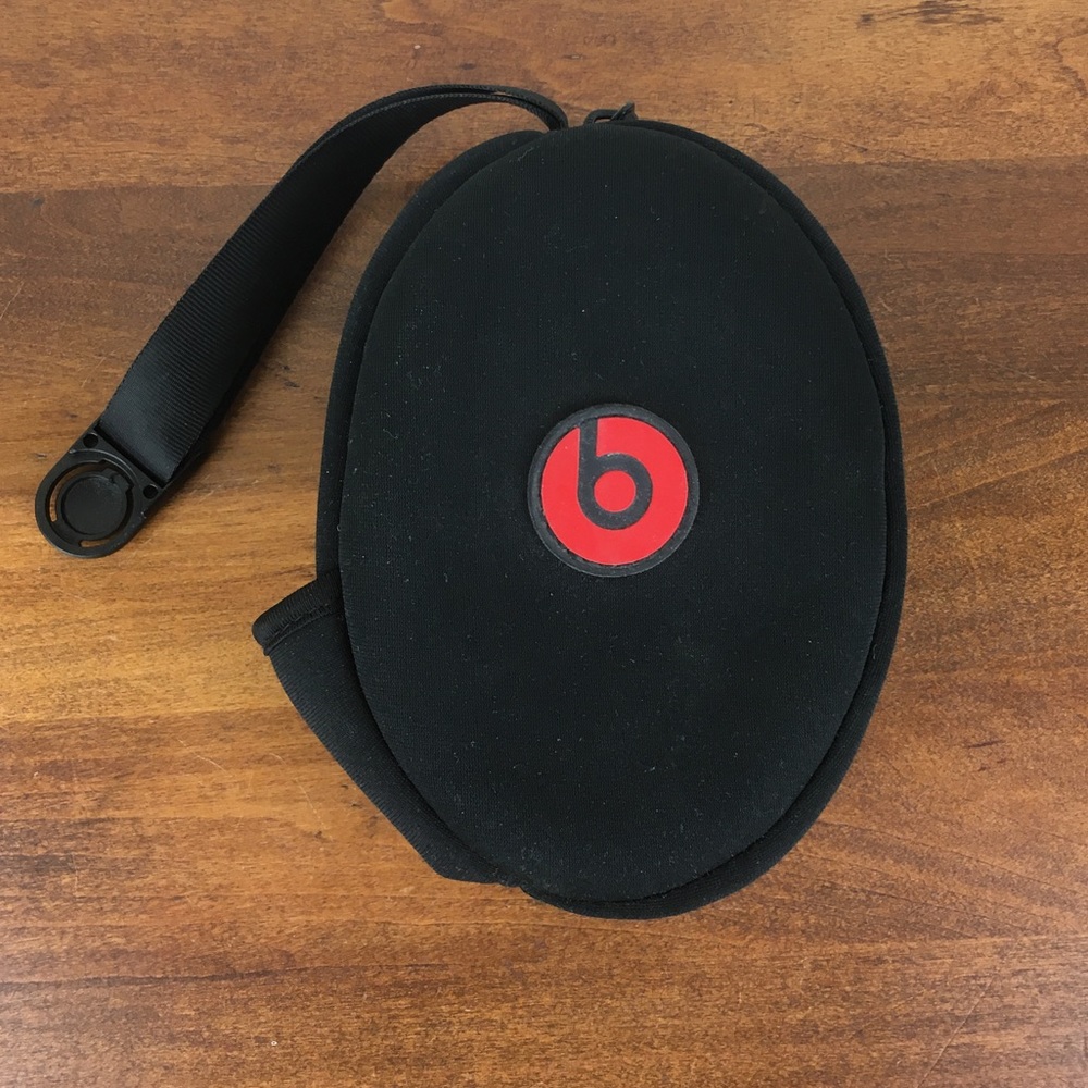 BEATS Headphone Carrying Case Soft Zip Up Travel Pouch With Strap